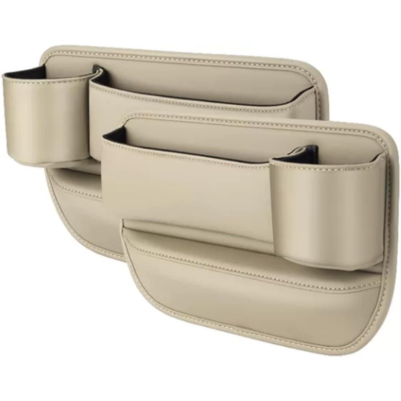 Car Filler Faux Leather Car Seat Organizer Pocket - Temu