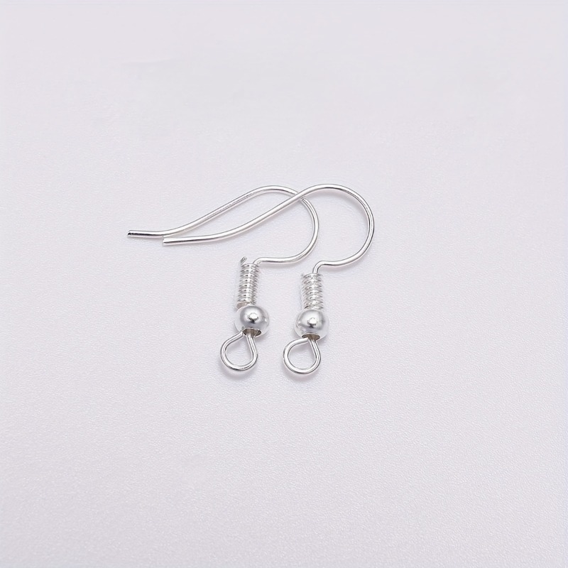 925 Sterling Silver Earring Hooks 200 PCS, Gold Earring Hooks for Jewelry  Making, Hypoallergenic Fish Hook Earrings Making Kit, DIY Earring, with