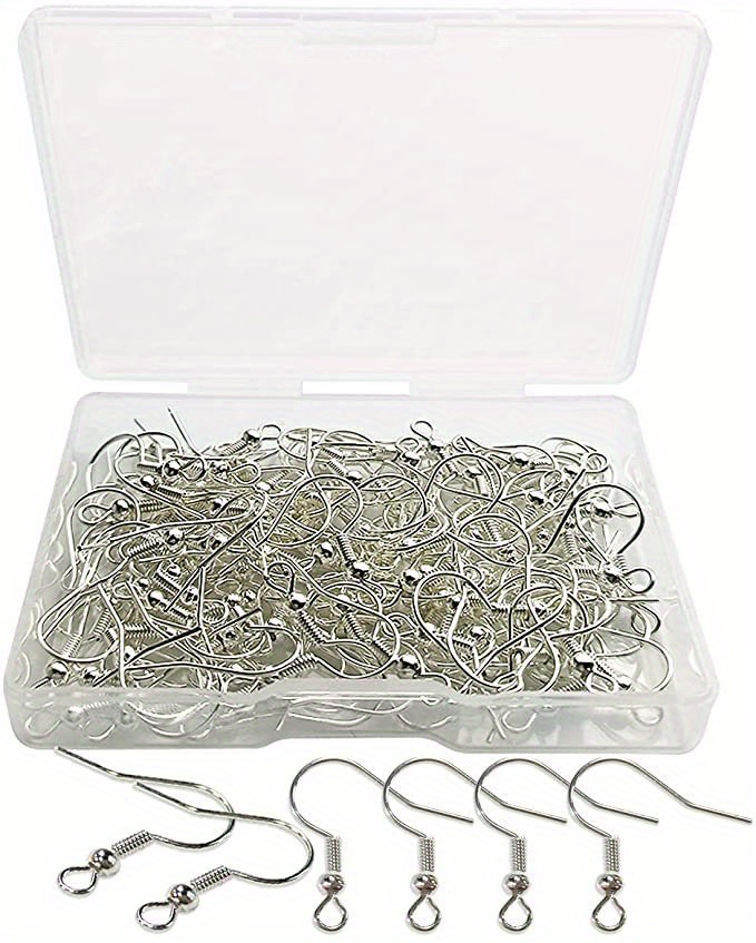 Hypoallergenic Earring Hooks Silver Ear Wires Fish Hooks - Temu Austria