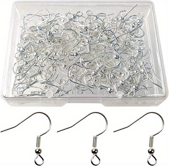 20pcs 925 Sterling Silver Earring Hooks Hypoallergenic French Wire Hooks  Fish Hook Earrings Jewelry Findings Parts DIY Making