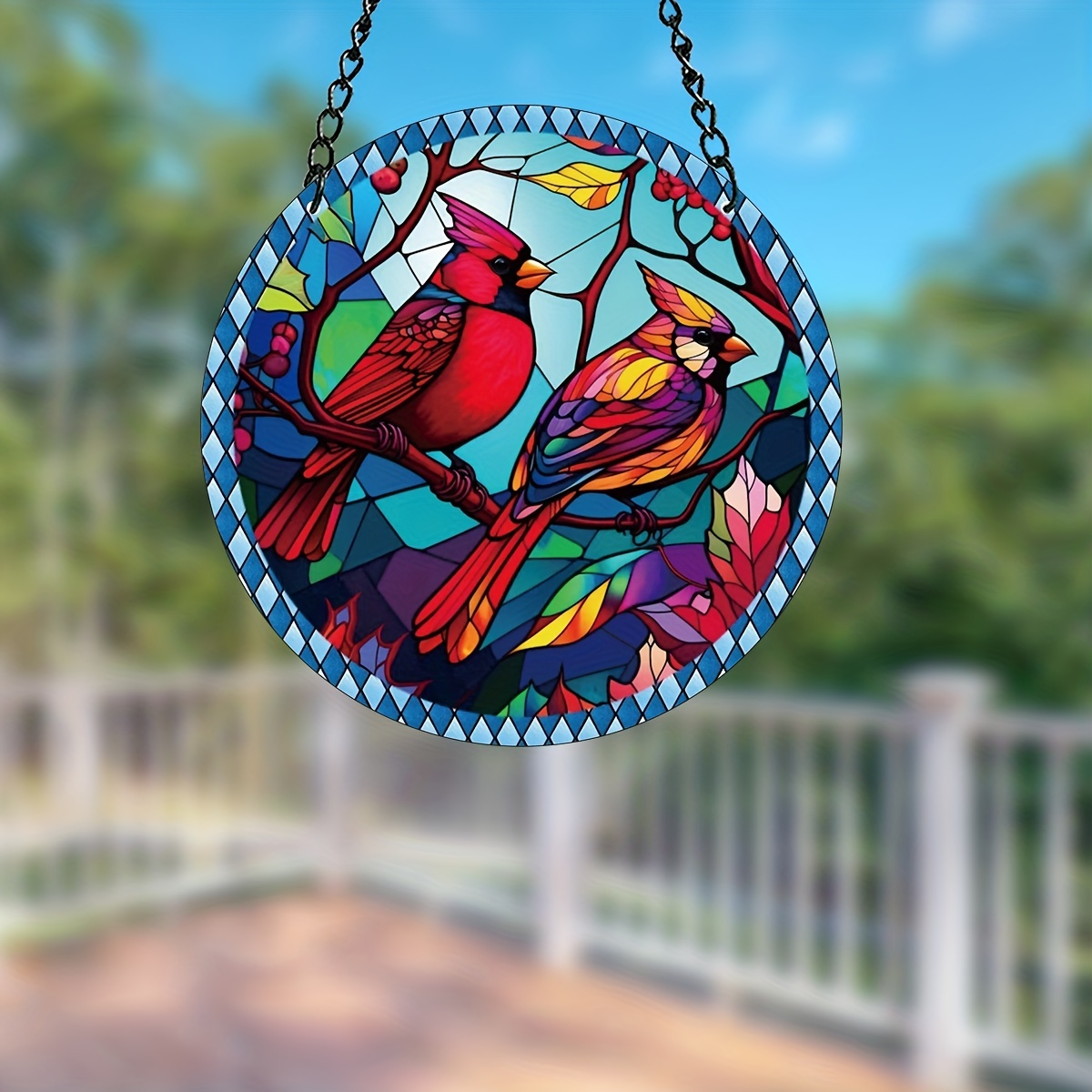 Cardinal Red Bird Suncatcher Cardinal Wall Window Hanging - Temu