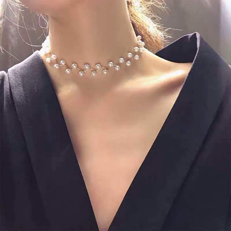 Baroque Style Faux Pearl Necklace Elegant Neck Accessories - Temu