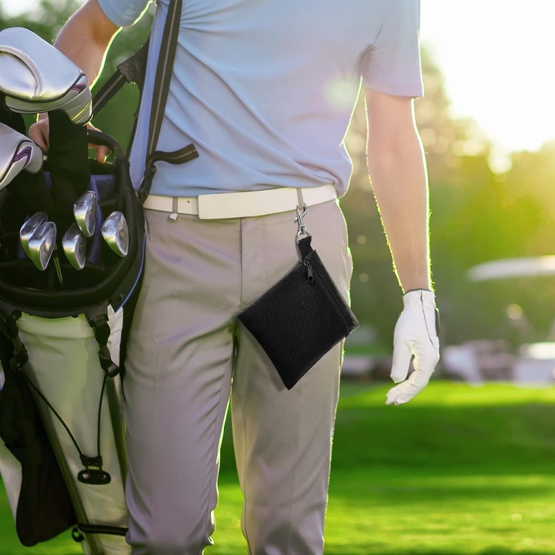 Porte-Balle de Golf pour Sac - Sac de Balle de Golf Portable à Fermeture  éclair Noir - Sac d'accessoires de Golf pour Balle de Club de Golf, Sac de