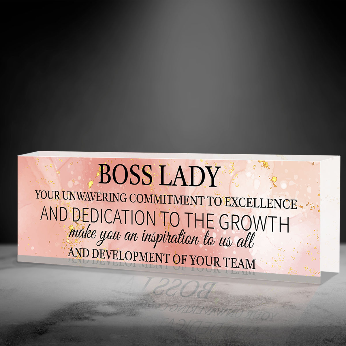 Acrylic Inspirational Quotes Gifts Office Desk Decor Square Boss  Appreciation Keepsake Paperweight For Women Friends Mother Birthday - Temu  Bulgaria