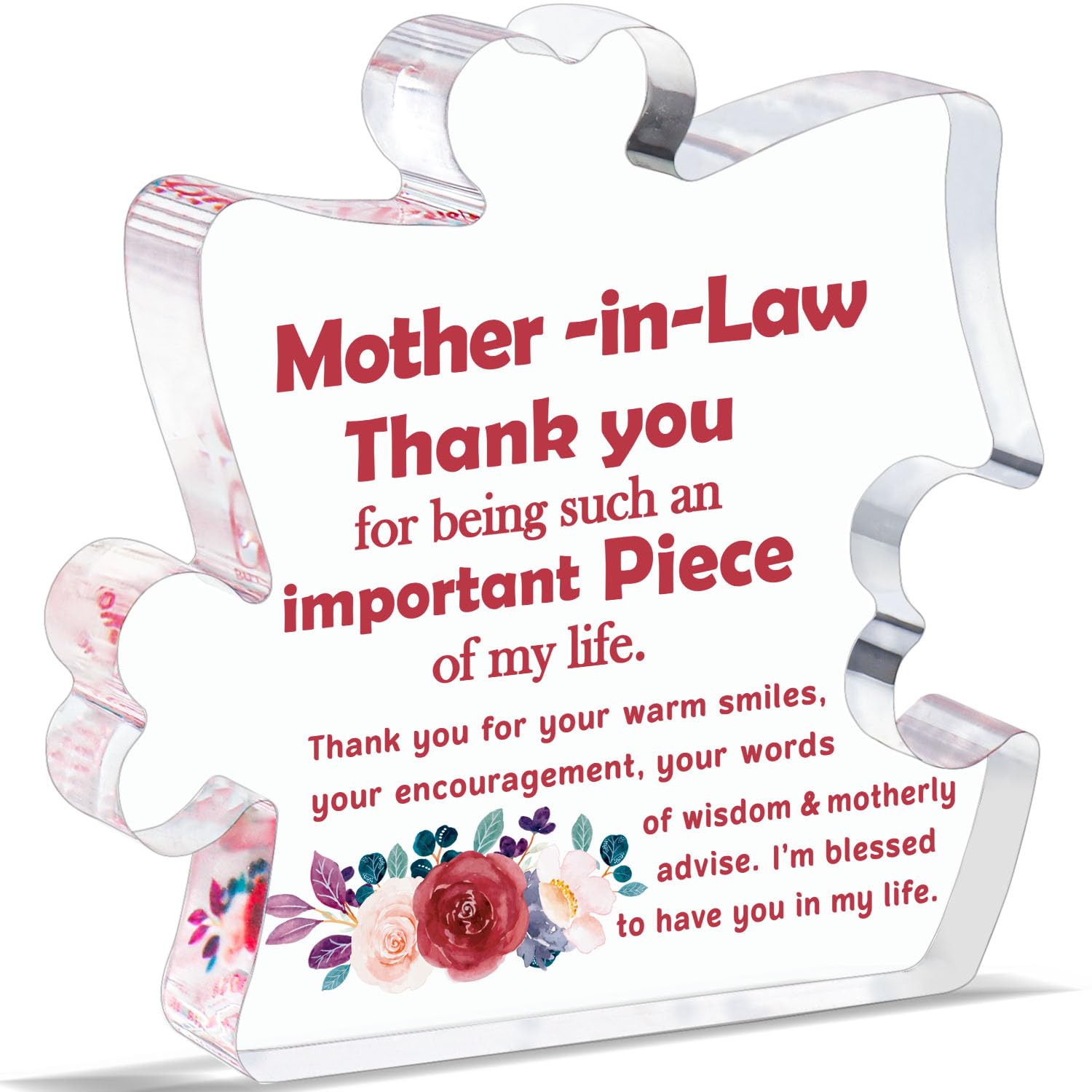 Mother In Law Gift Mom Gift Acrylic Heart Mothers Plaque - Temu