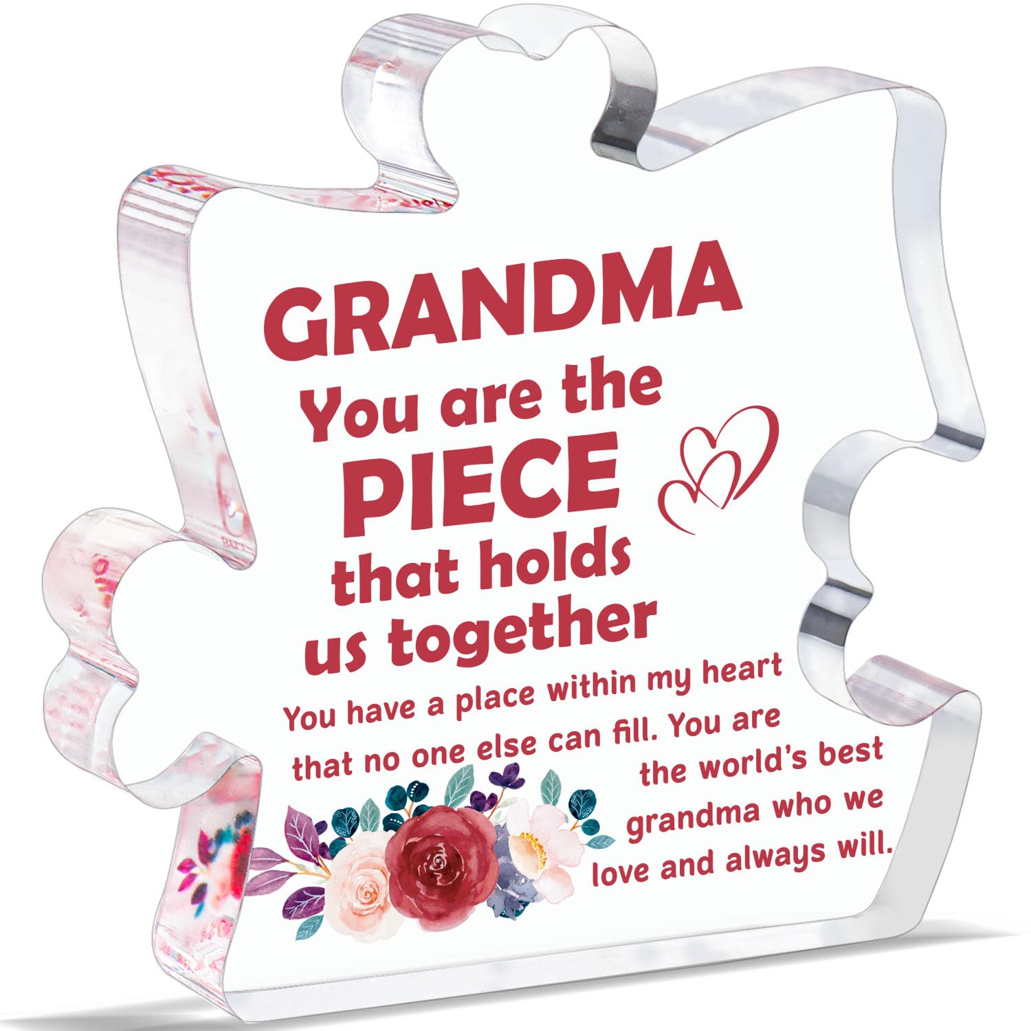 Acrylic Plaque,thank You Grandma Gifts From Grandson,for Grandma  Appreciation Ornament, Gifts For Grandma Anniversary Ornament Decorations  For Grandma,christmas Decor,home Decor,party Decor,thanksgiving Gift - Temu