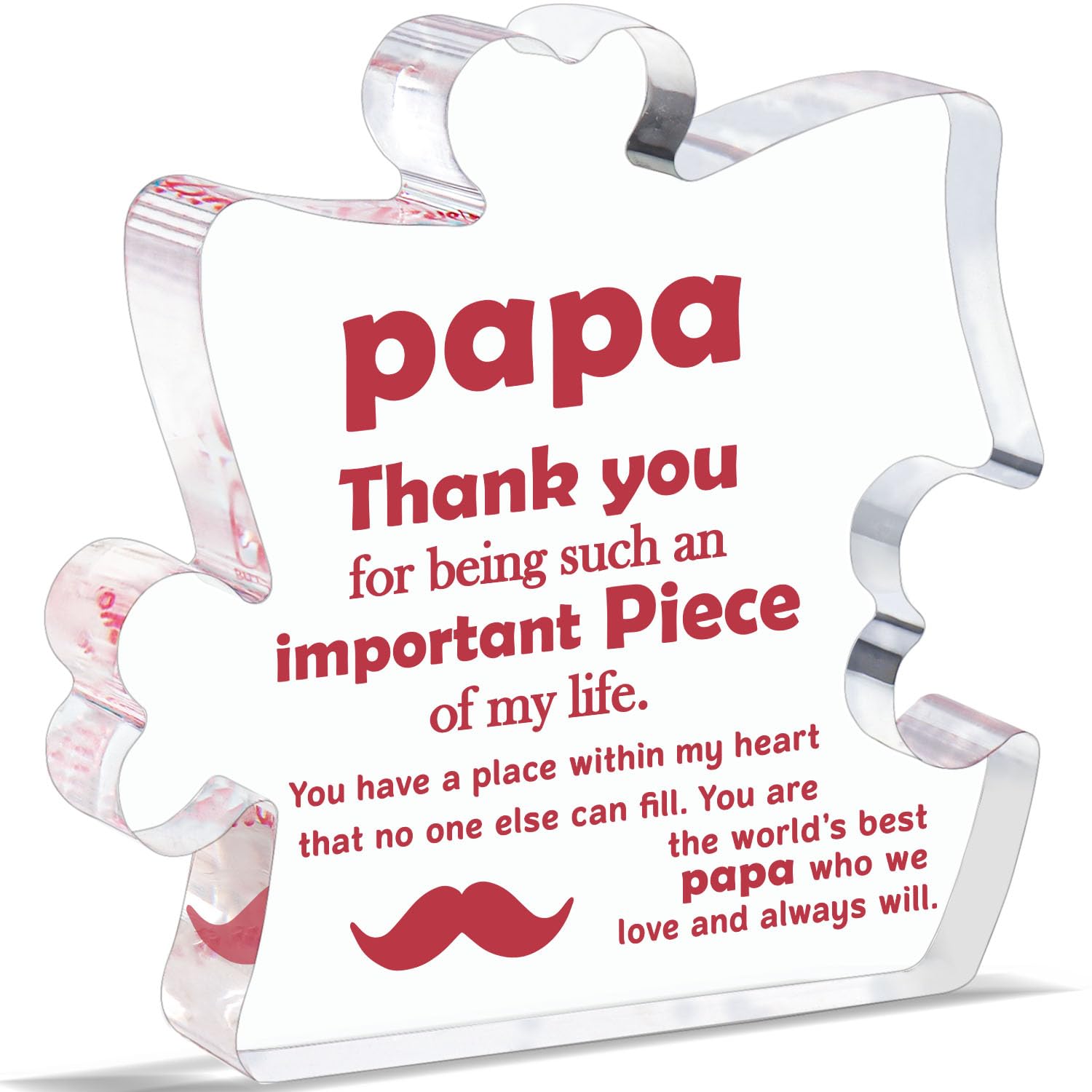 

1pc, Papa Grandpa Gifts, Grandfather Gifts, Birthday Father's Day Christmas Thanksgiving Present For Dad Grandpa Gift Idea, Papa Acrylic Decoration Sign/plaque