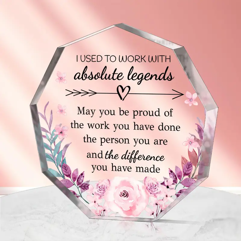 Retirement Gifts For Boss Coworker Leaving Gifts For Women Men New Job Gifts  For Colleague, Farewell Gifts For Friends Desk Decorative Signs For Home  Office- I Used To Work With Absolute Legends 