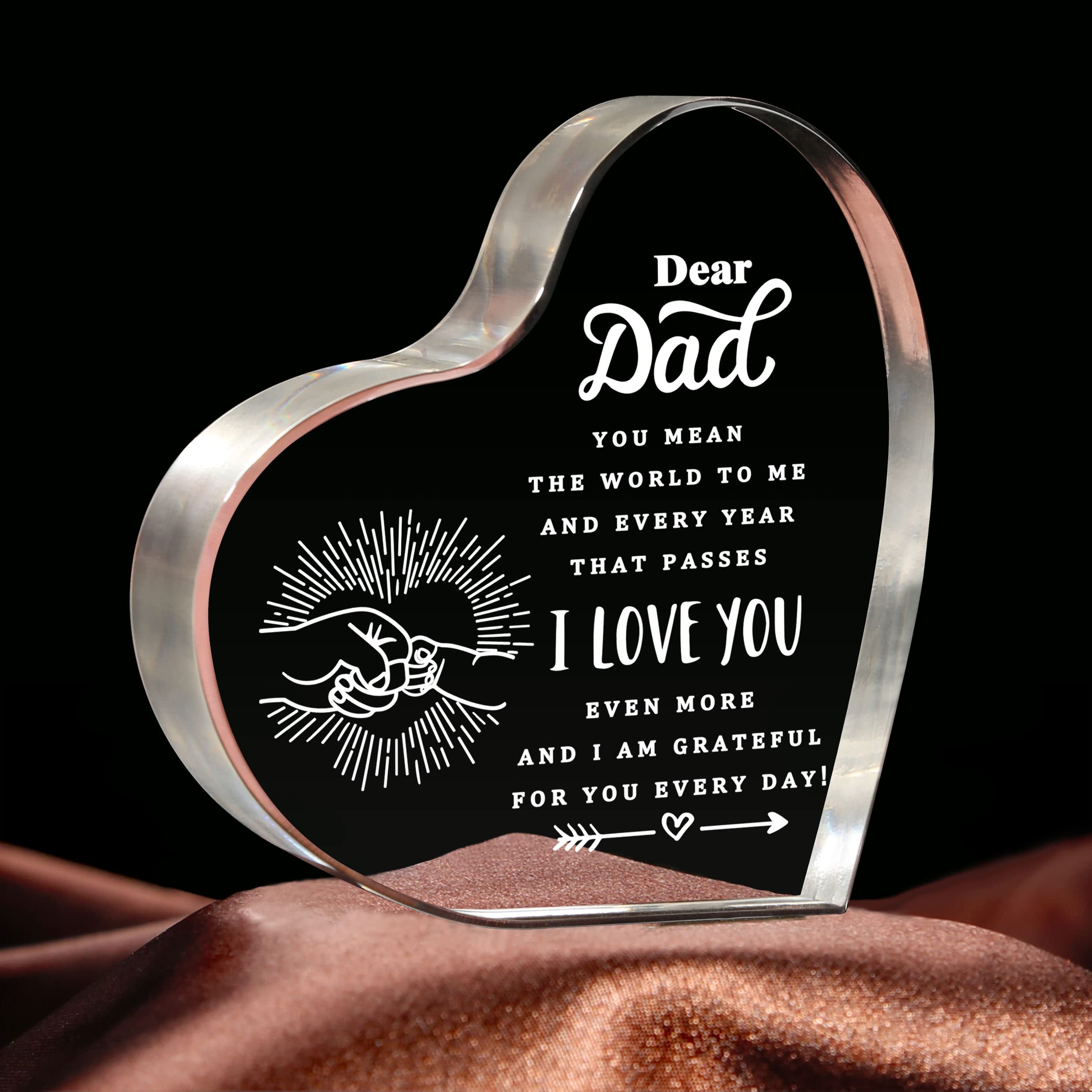 Dad Puzzle Acrylic Plaque - Cute, Transparent - Meaningful Gift for Any  Occasion