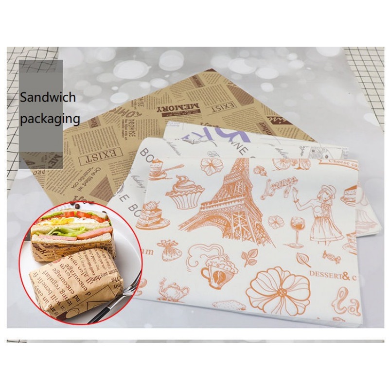 Printed Wax Paper Sheets, Grease Resistant Food Wrapping Paper, Disposable  Food Wrappers, For Sadnwich, Hamburger, Fried Chicken, And More, Kitchen  Gadgets, Kitchen Stuff, Kitchen Accessories - Temu