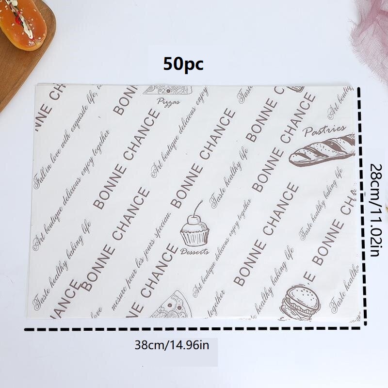 Cute Vintage Printed Wax Paper Sheets Grease Resistant Food - Temu