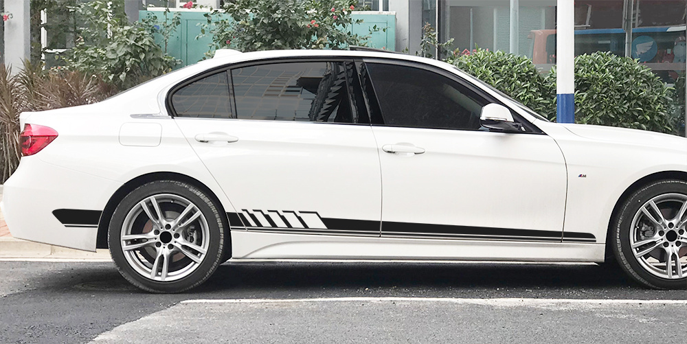  LMLZNP Car Stickers Stripe Decals,for Mercedes Benz W205 W204  W203 W212 W124 W108 W126 W176 W211 W168 W210 W177 Car Side Stripe Stickers  Accessories : Everything Else
