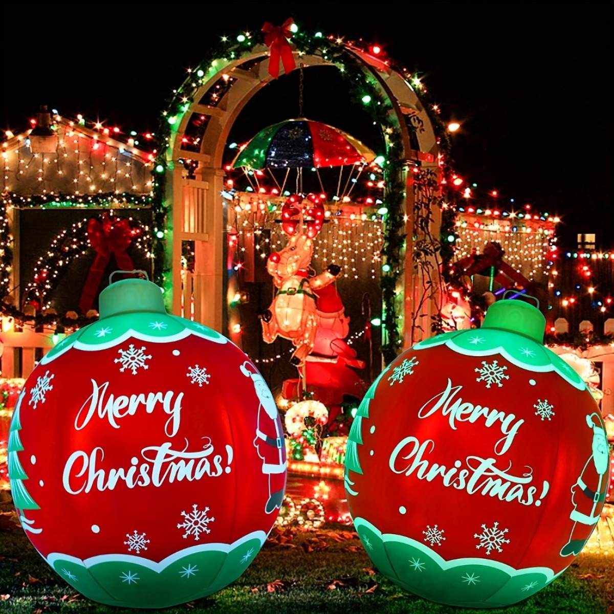 Une promenade géante en plein air à travers la lampe LED Arch ball pour  Noël Décoration à motif - Chine Boule lumineuse géante, grande boule  lumineuse extérieure