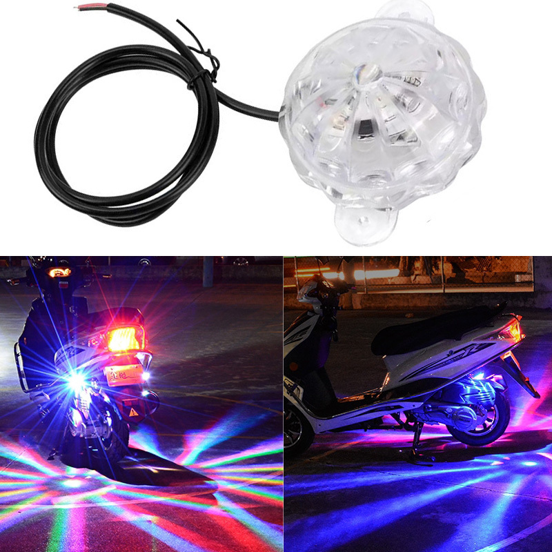2 pièces 6 LED moto phare haute luminosité étanche Spot lumière Scooters  électriques lampe moteur auxiliaire