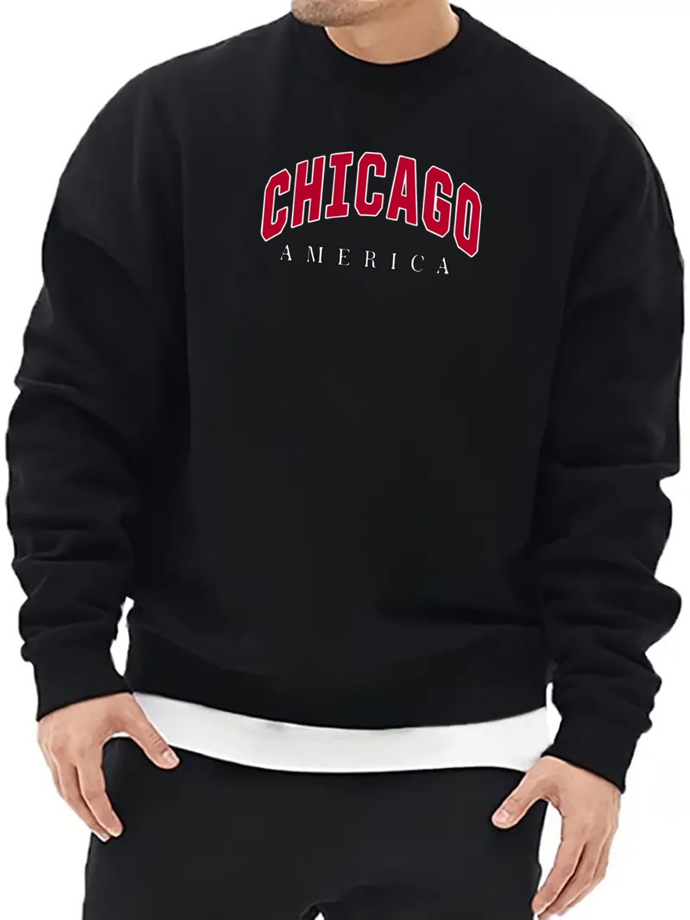 Funky Chicago Sweatshirt Unisex Vintage Chicago Crewneck 