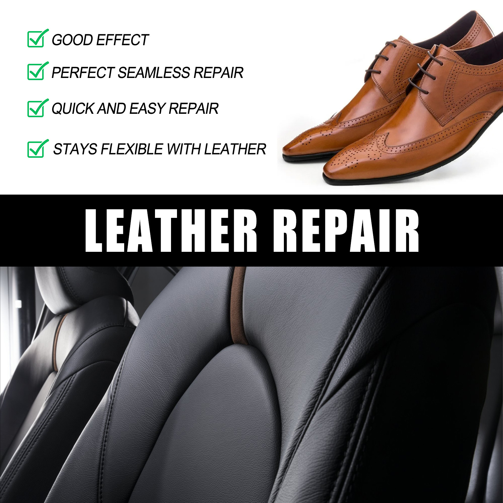 2pcs Leather Repair Cream Liquid Shoe Polish, Leather Repair