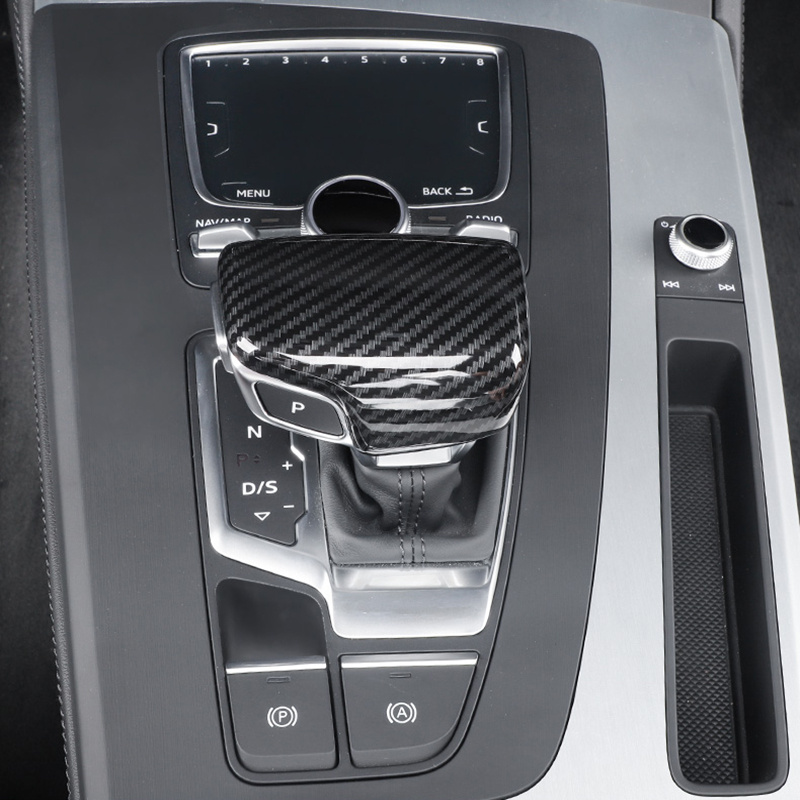 Carbon Fiber Auto Konsole Schaltknauf Kopf Rahmen Abdeckung Trim Aufkleber  Für Audi A4 A5 A6 A7 Q5 Q7 S6 S7 Auto Styling Auto Zubehör Von 8,13 €