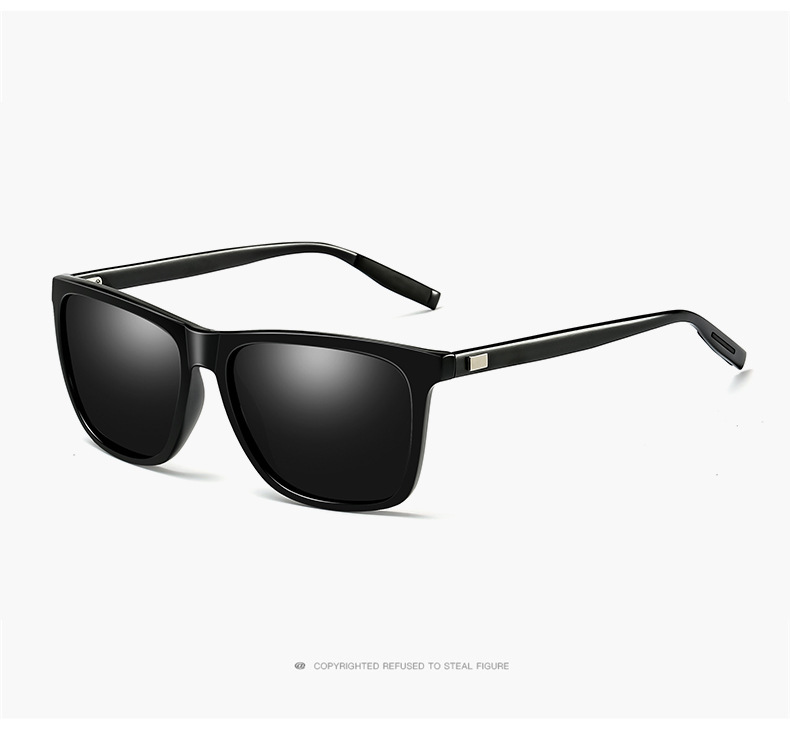 Men's Small Square Sunglasses Sunglasses Aluminum Magnesium - Temu