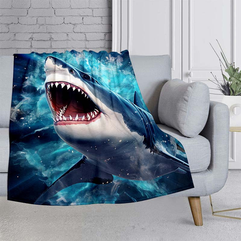Manta Tiburón azul 70X140 cm (SIZE M) MONTESSORI