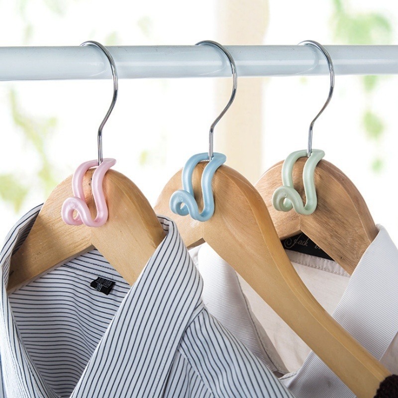 5/10/15Pcs Mini Clothes Hanger Connector Hooks Cascading Wardrobe