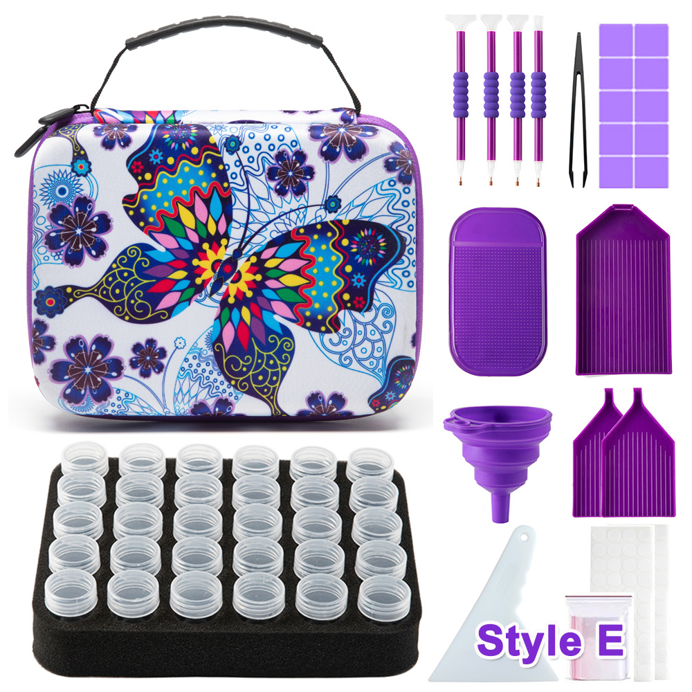 Image of 30 Diamond Painting Storage Boxes With Tools, Additions For Diamond Painting, Organizer Featuring A Mandala Design, Perfect Christmas Gifts For Enthusiasts Of Diamond Painting