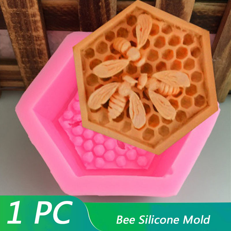 Honeycomb Silicone Molds, Beehive Fondant Press Pad, Chocolate Candy Cake  Decorating Silicone Mold Imprint Mat, Sugar Craft Cold Cut Dessert