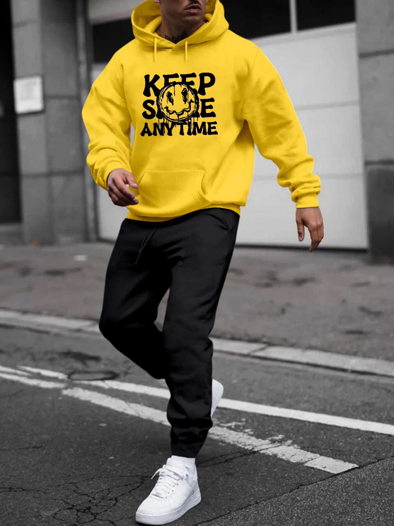 youth autumn winter sweater set new winter trend print men's