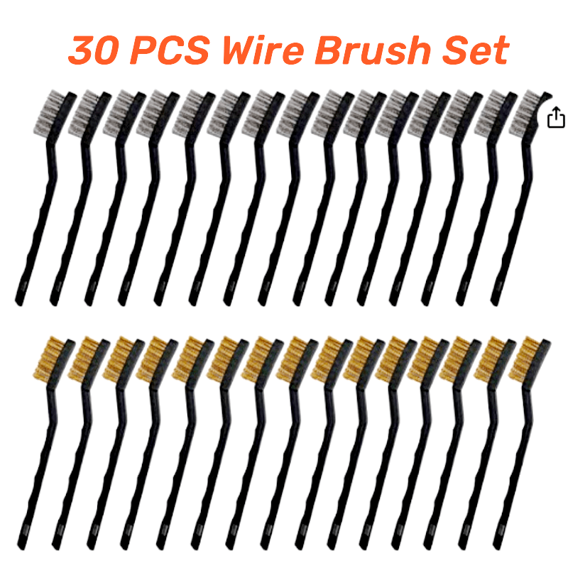 Stainless Steel Brass Wire Brush Set Cleaning Welding Slag - Temu Canada