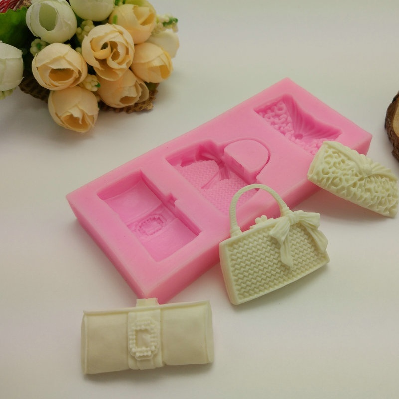 FASHION SILICONE MOULD FOR CAKE TOPPERS, CHOCOLATE