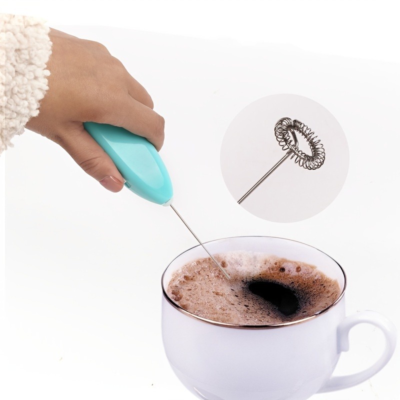 Handheld Milk Frother And Coffee Mixer - Battery Operated Electric Whisk  For Frappe, Latte, Matcha - Upgraded Mini Milk Foamer For Perfectly Frothed  Milk - Temu Japan