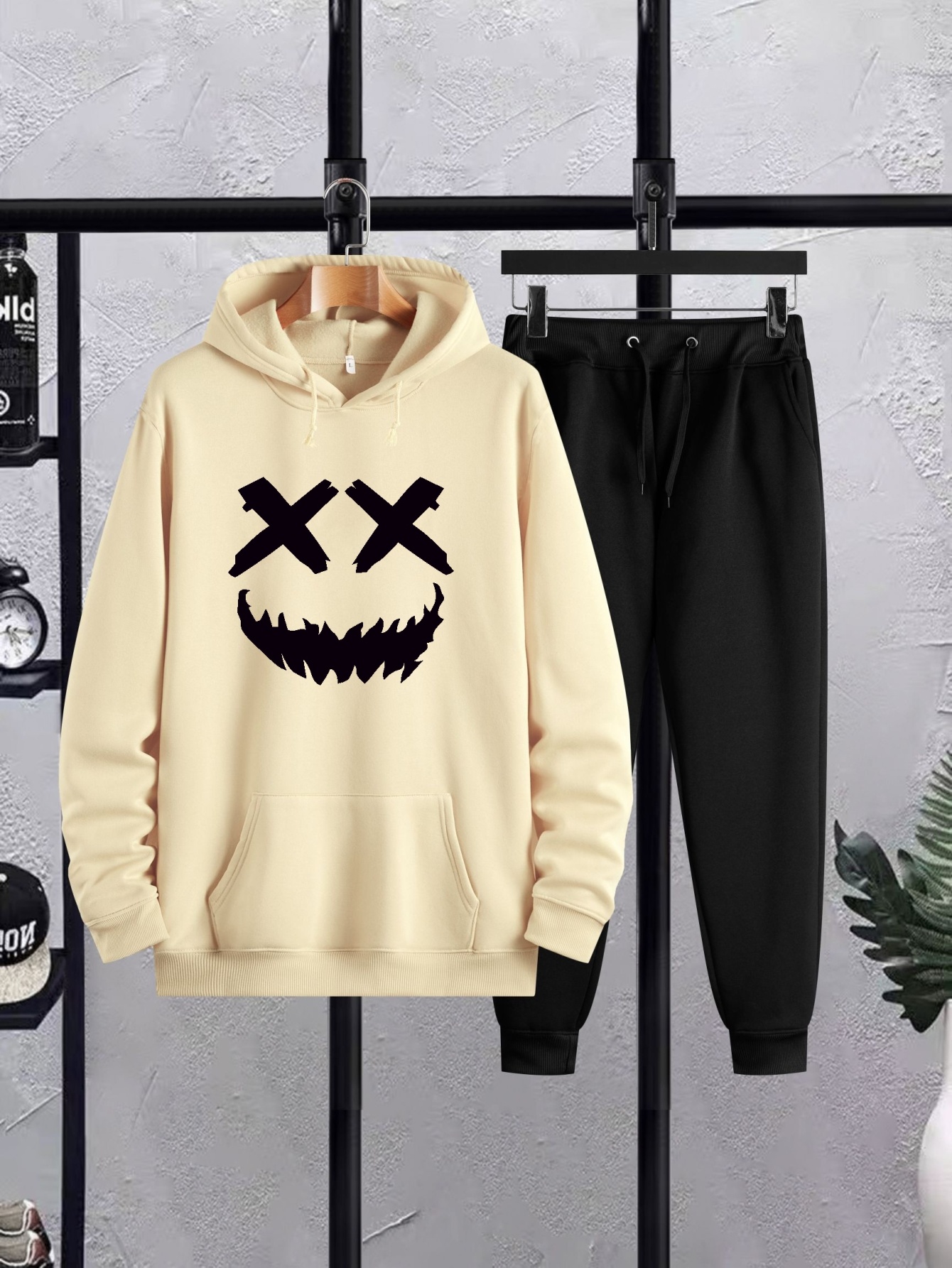 Sudadera Gráfica Con Estampado De Expresión Facial X Para Hombre, Suéter  Suelto De Moda, Ropa De Hombre - Temu