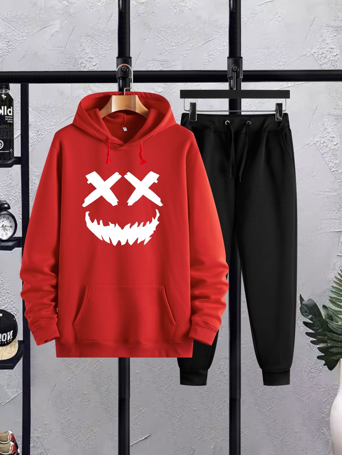 Sudadera Gráfica Con Estampado De Expresión Facial X Para Hombre, Suéter  Suelto De Moda, Ropa De Hombre - Temu