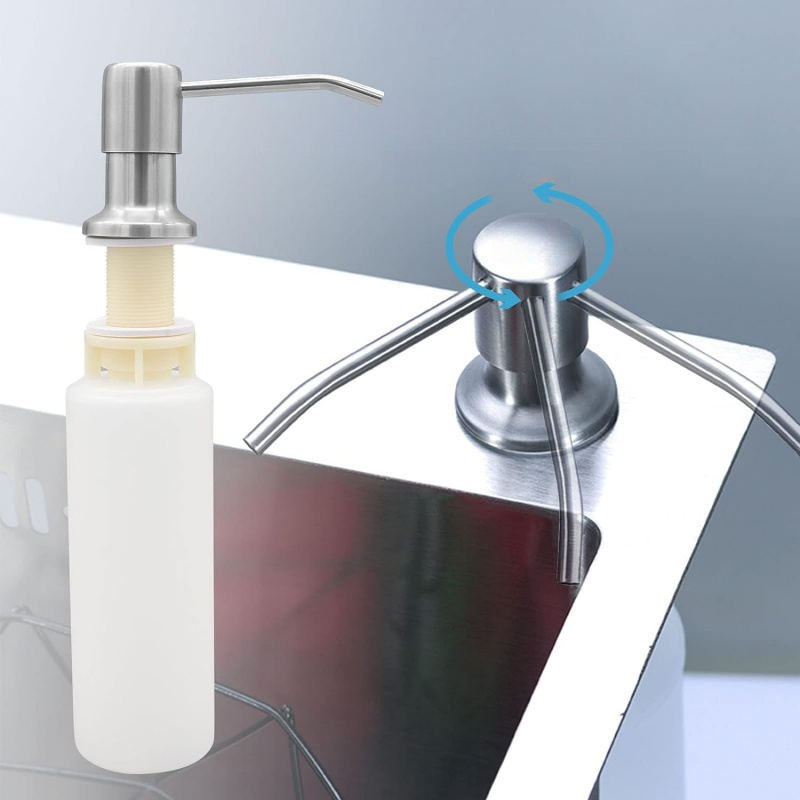 Dispensador automático de jabón de manos sin contacto para fregadero de  cocina - Dispensador automático de jabón líquido para platos de 17 oz para