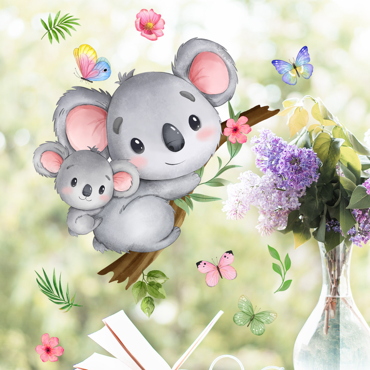 Parasol ventana coche - Flores - My Sweet Koala