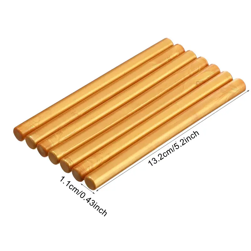 Round Lacquer Wax Sticks Gold Color Can Be Used With Lacquer - Temu