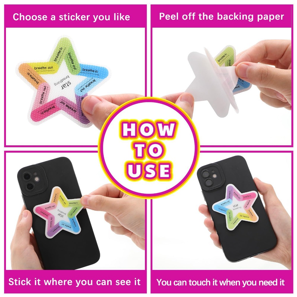 Waterproof Sensory Sticker Anxiety Sticker Sensory Items - Temu