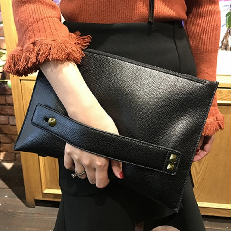 Real Leather Men's Bag, Large Capacity Clutch Wallet Envelope Bag Luxury  Handbag