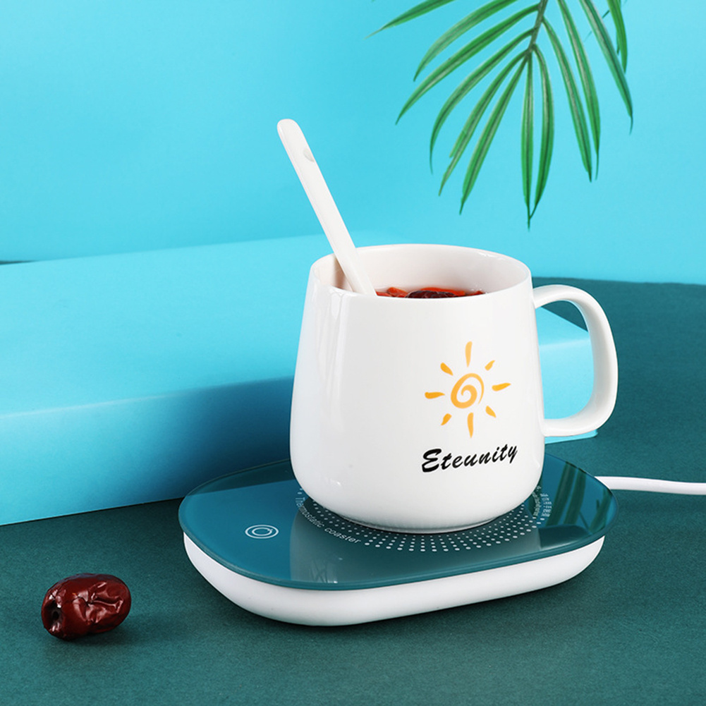 Electric Coffee Cup Warmer Mat with Mug