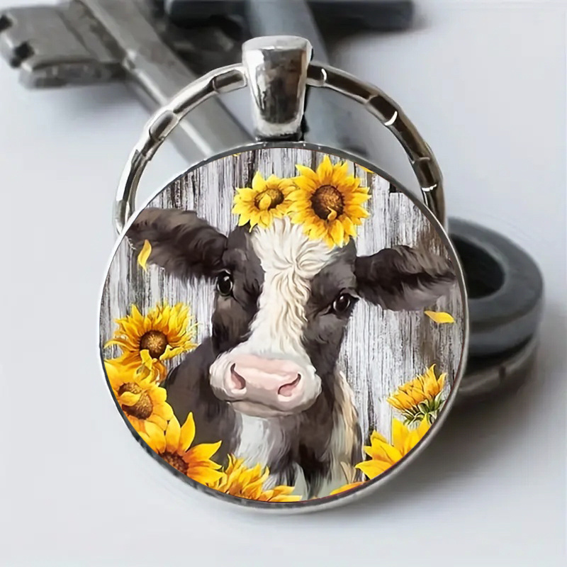 Cute Highland Cow Key Chain - Creative Cartoon Animal Car Key Pendant -  Perfect Birthday Gift - Temu