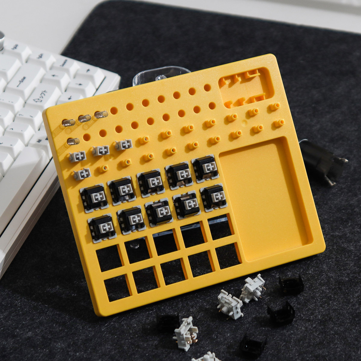Yellow/grey/blue Switches Lube Station Keyboard Switches Temu