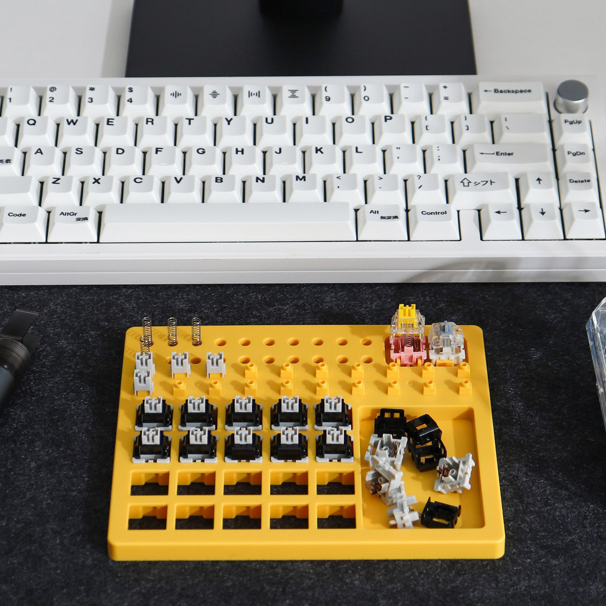 Yellow/grey/blue Switches Lube Station Keyboard Switches Temu