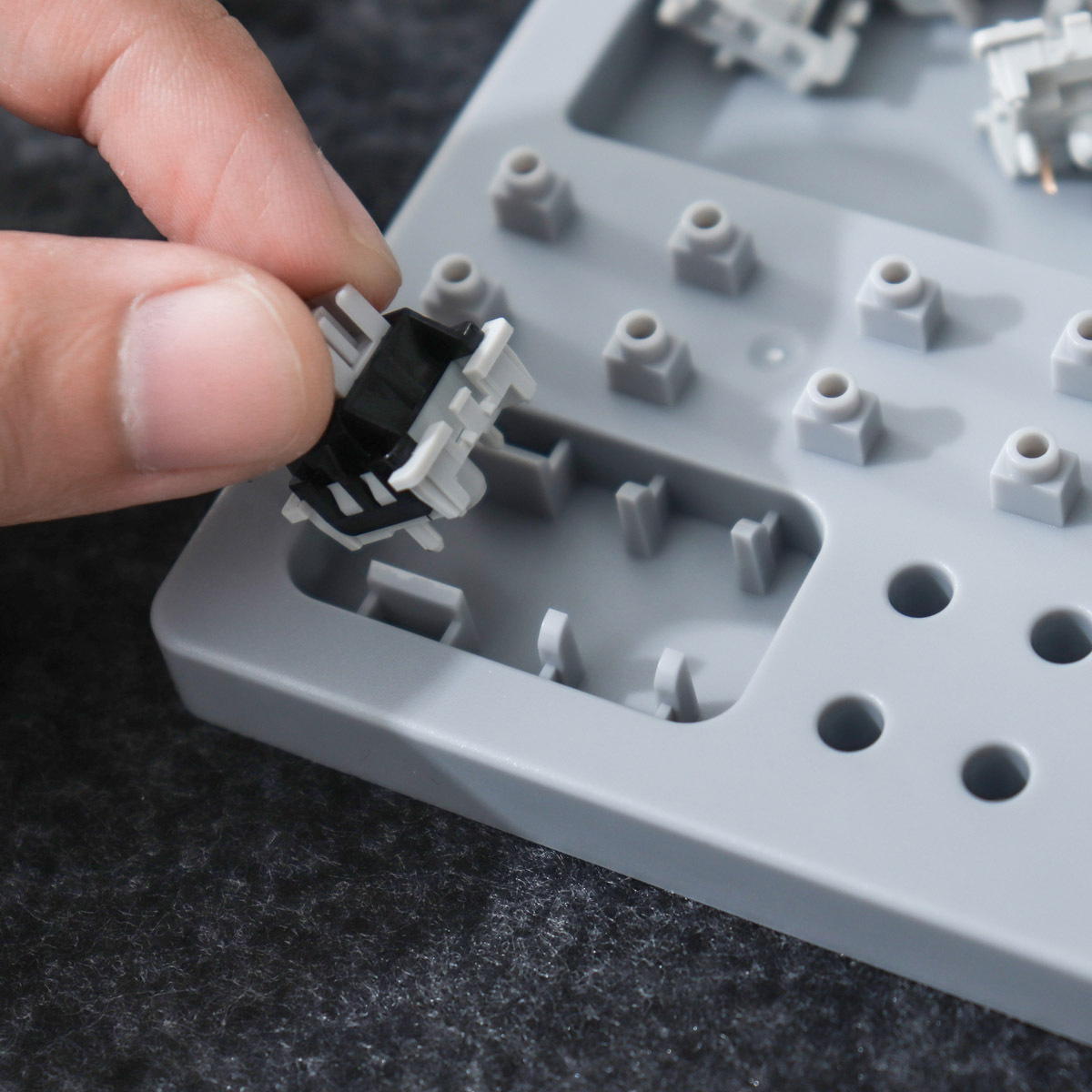 Yellow/grey/blue Switches Lube Station Keyboard Switches Temu