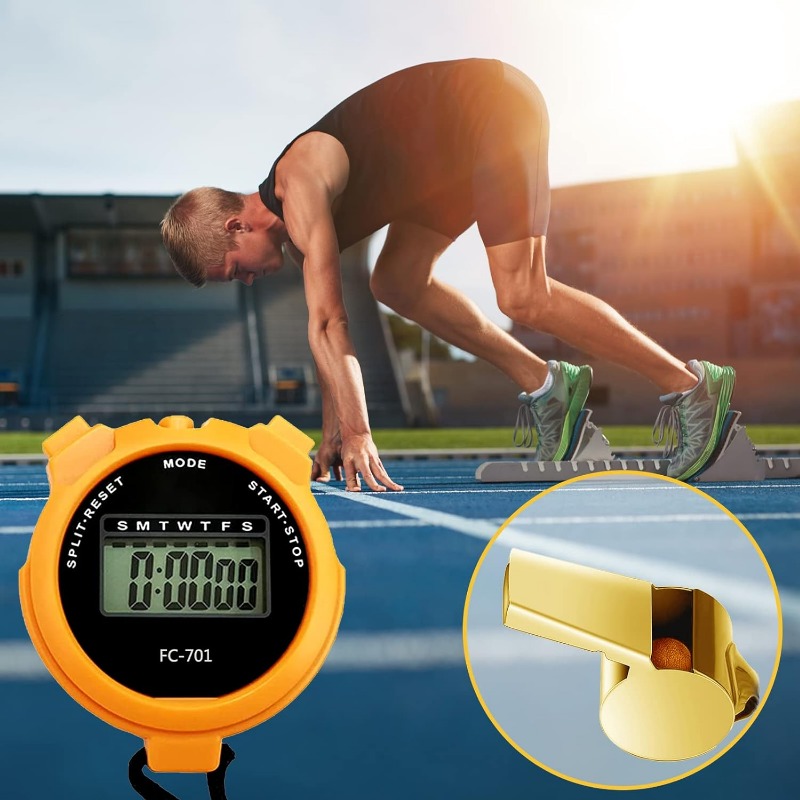 1 Pezzo Timer Digitale Cronometro, Cronometro A Due Righe, Orologio  Elettronico Impermeabile Professionale Per Arbitro Di Allenamento,  Attrezzatura Fitness Xl-011, Cronometro Digitale Con Display Per Attività  Sportive, Corsa, Atletica, Allenamento