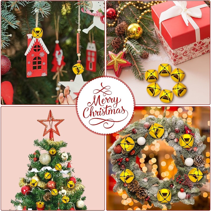 Craft Bell Christmas Bells Wreaths Holiday Home And - Temu