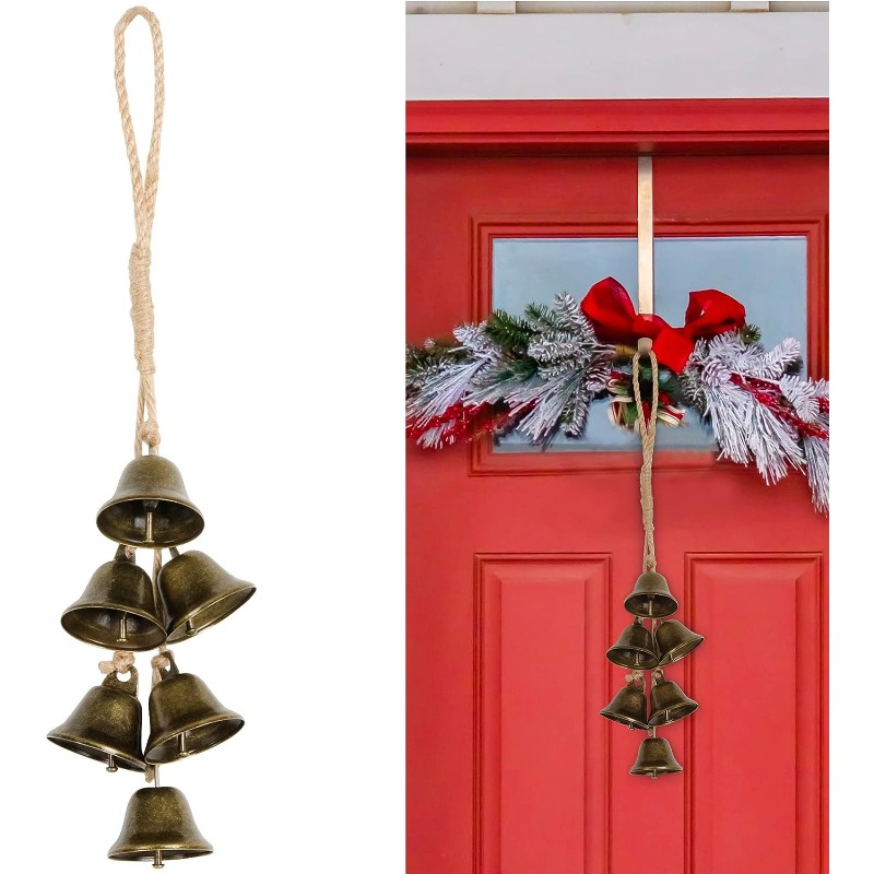 Chic Bronze Hanging Bells Rustic Christmas Cowbell Bell Wind - Temu