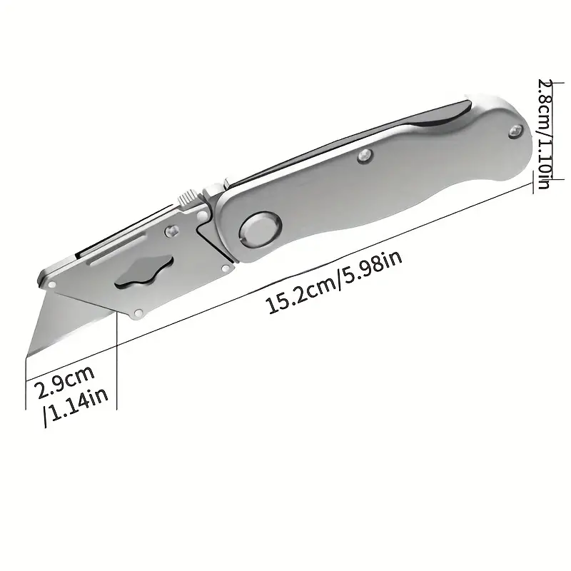 Aluminum Alloy Folding Knife Multifunctional Metal Utility - Temu