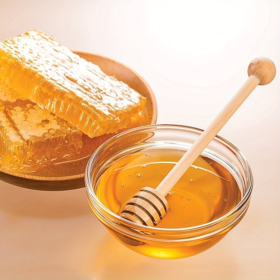 16cm Miel bâton de bois pour Honey Confiture distribution collecte remuant  tige bâton