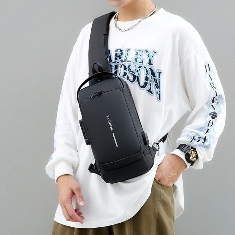 Men's Crossbody Bag Sports Shoulder Bag Chest Bag Multi Functional