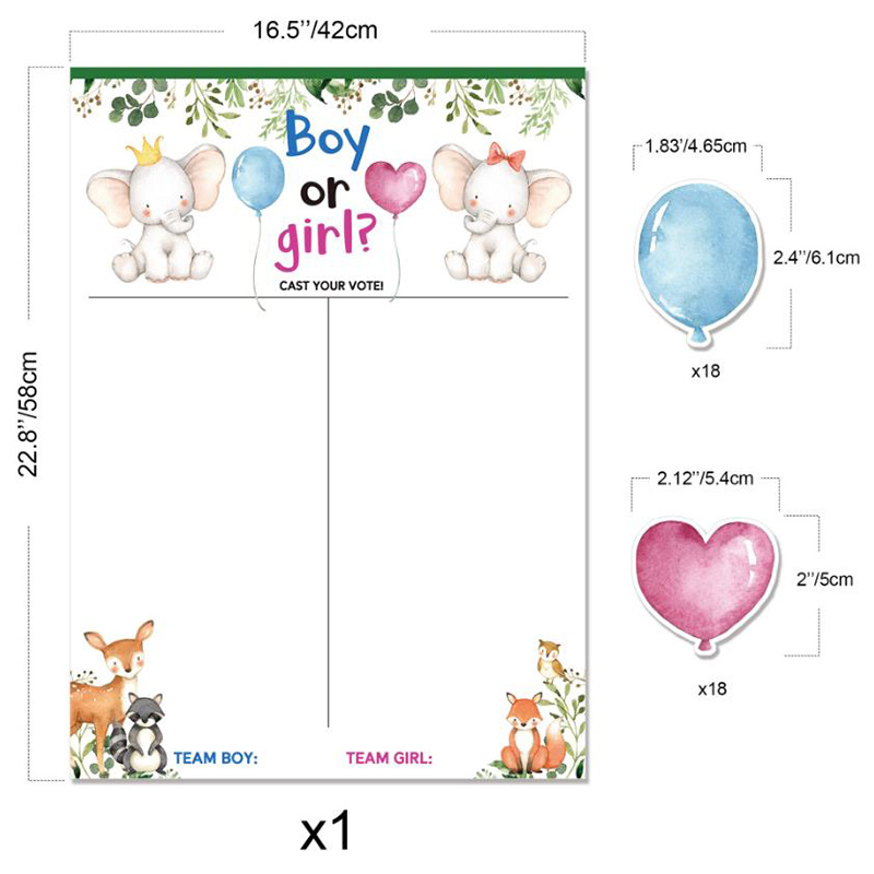 Holiday Party Decorations, Gender Reveal Stickers