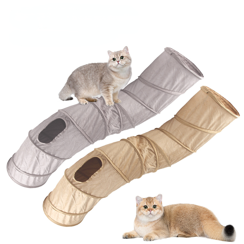 

Cat Tunnel, S Shaped Cat Tube Tunnel Toy, Foldable Cat Channel Cat Interactive Toy For Indoor Cats Kittens